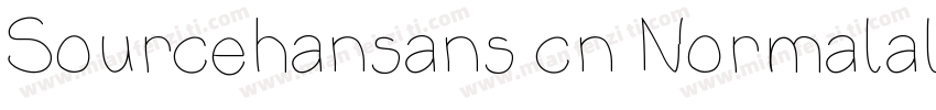 Sourcehansans cn Normalal字体转换